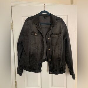 A.n.a Faded Black Denim Jacket - 2XL